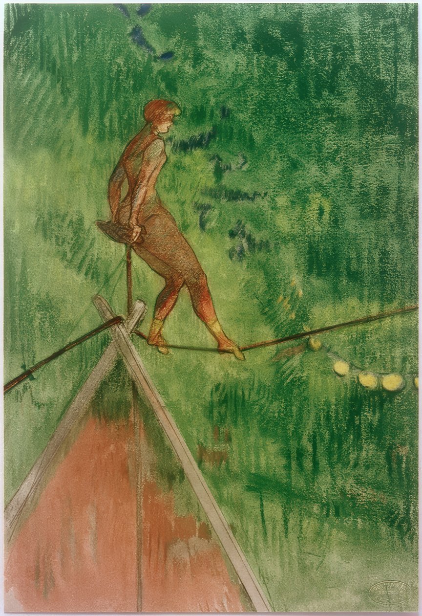 Kötéltáncos alkotó: Henri de Toulouse Lautrec