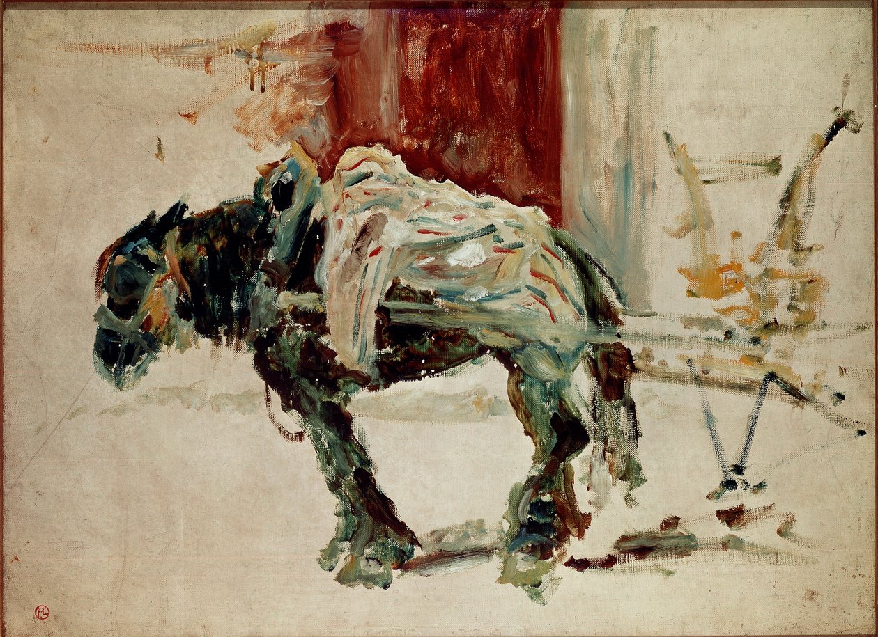 Idézett ló Celeyranba. Henri de Toulouse-Lautrec festménye alkotó: Henri de Toulouse Lautrec