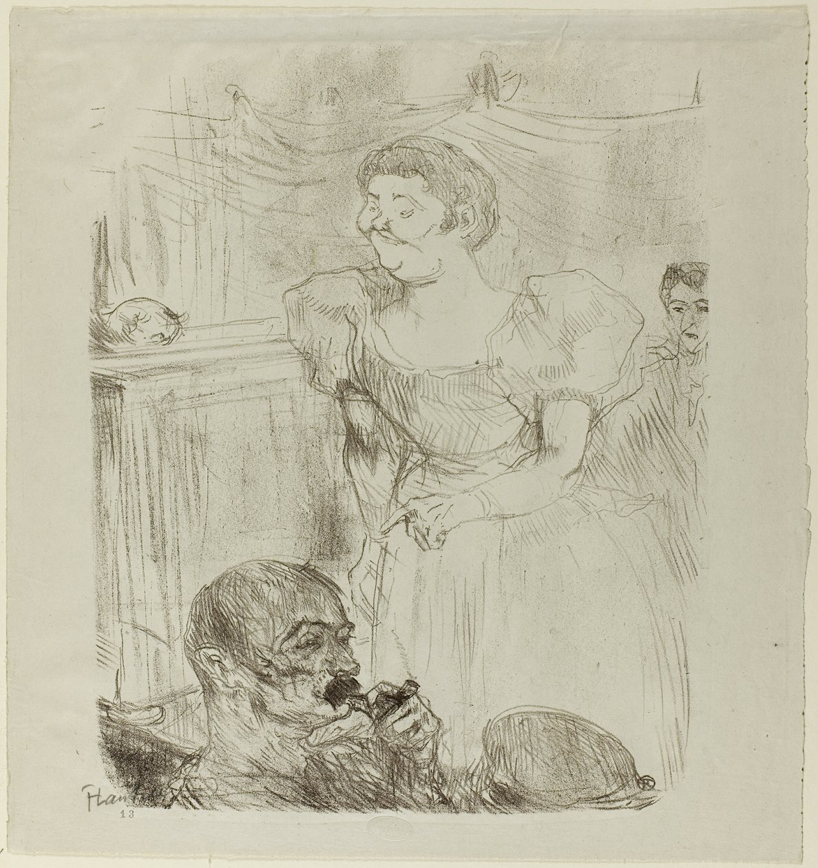 Di ti Fellow, angol énekes egy kávézó-koncertben alkotó: Henri de Toulouse Lautrec