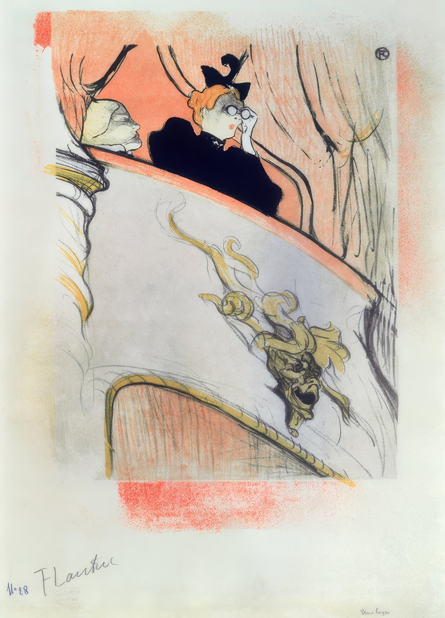 A doboz arany maszkkal alkotó: Henri de Toulouse Lautrec