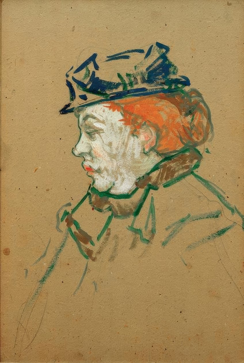 Gabrielle táncosnő alkotó: Henri de Toulouse Lautrec