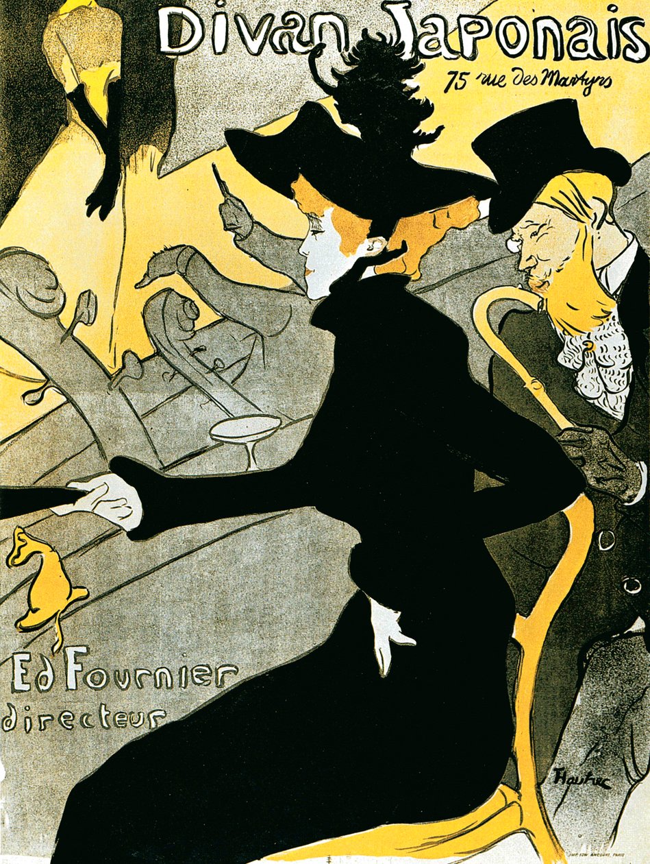 Japán kanapéplakát, 1892. alkotó: Henri de Toulouse Lautrec