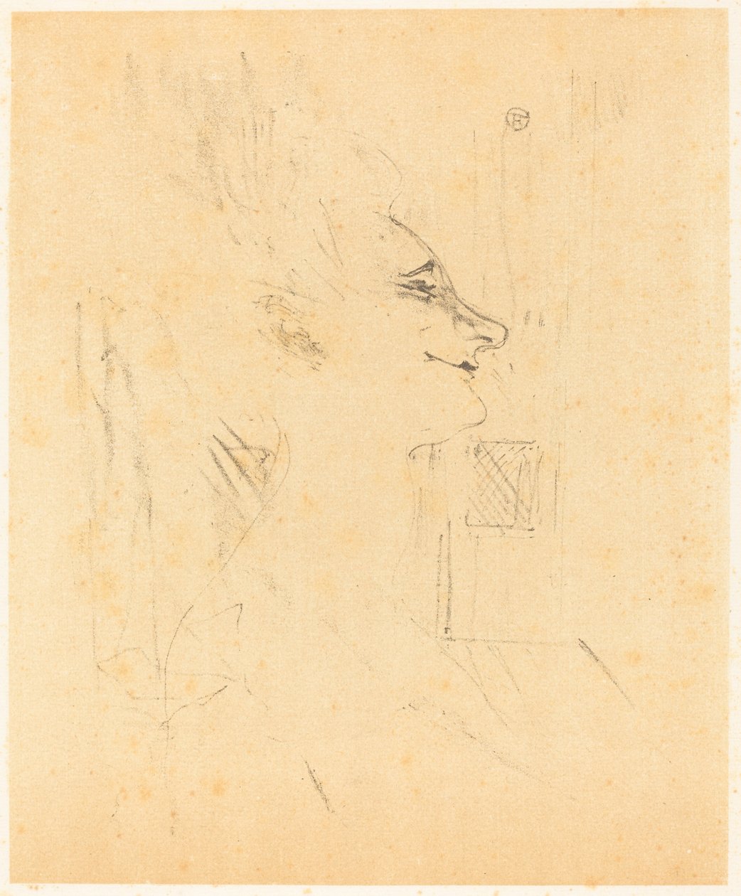 Részeg (Soularde) alkotó: Henri de Toulouse Lautrec