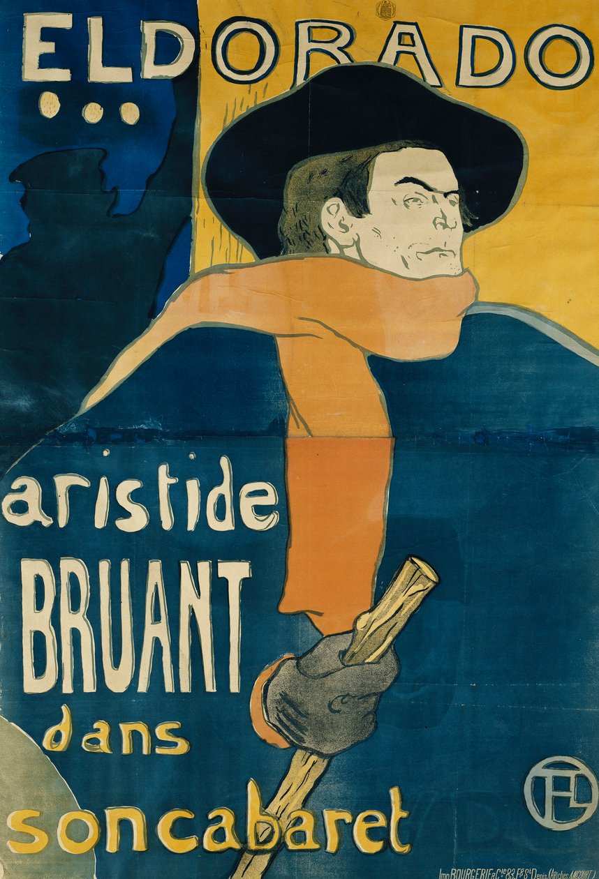 Eldorado, Aristide Bruant, 1892 alkotó: Henri de Toulouse Lautrec