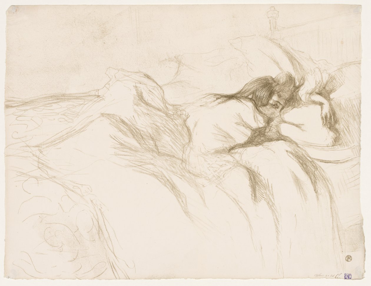 Elles: Nő alszik alkotó: Henri de Toulouse Lautrec