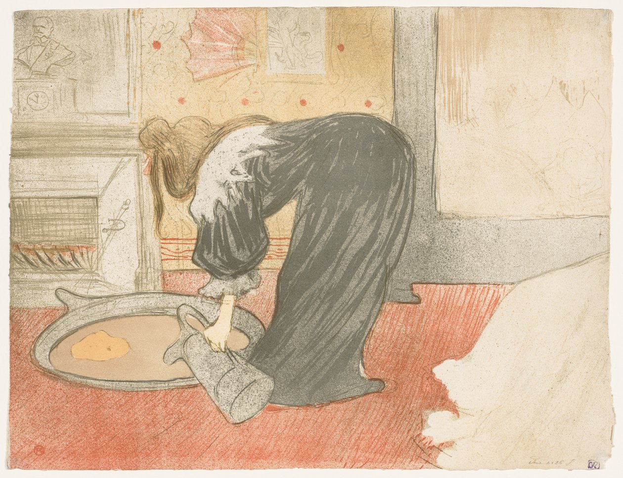 Elles: Nő a kádban, 1896. alkotó: Henri de Toulouse Lautrec
