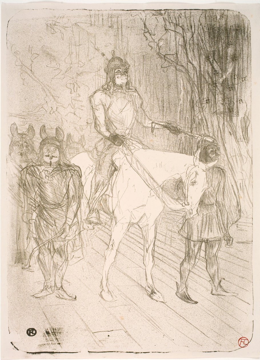 Bejárat a Brasseurbe, Chilpéricben alkotó: Henri de Toulouse Lautrec