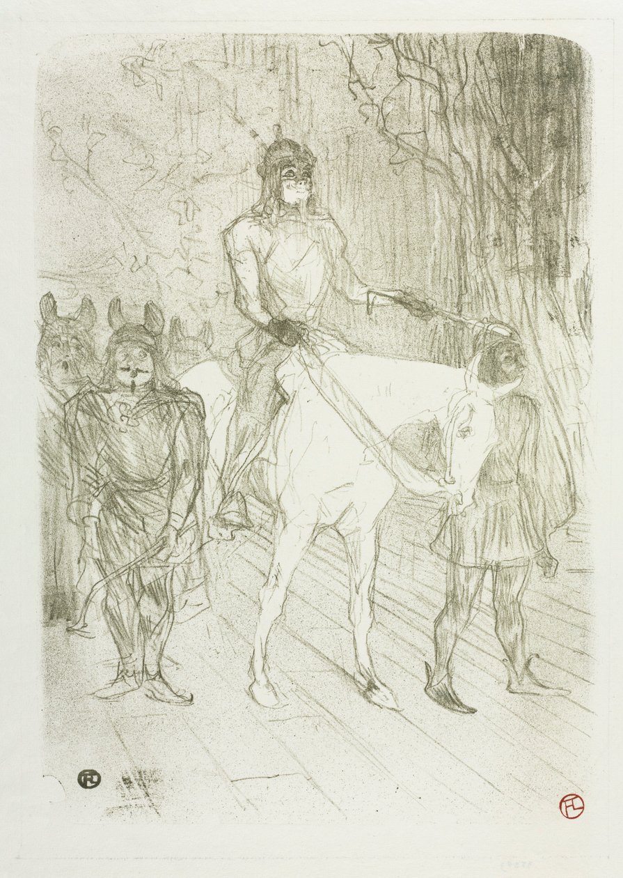 Brasseur belépője Chilpéricben alkotó: Henri de Toulouse Lautrec