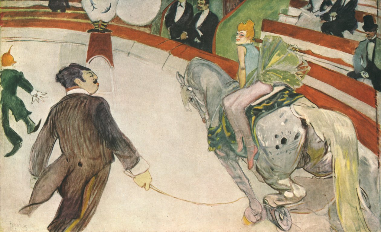„Equestrienne At the Cirque Fernando”, 1888, 1952. alkotó: Henri de Toulouse Lautrec