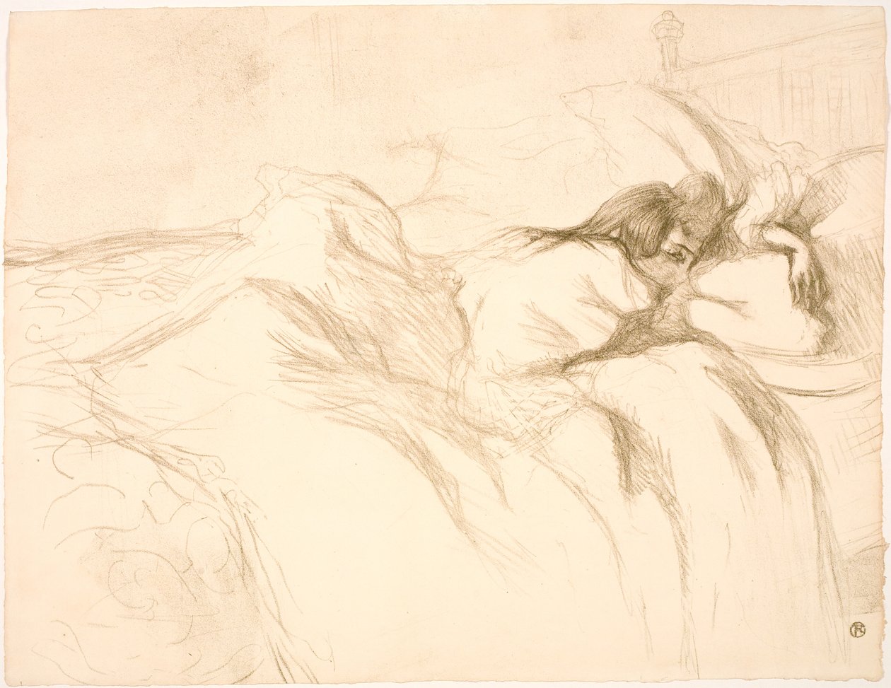 Fekvő nő, ébresztőóra alkotó: Henri de Toulouse-Lautrec