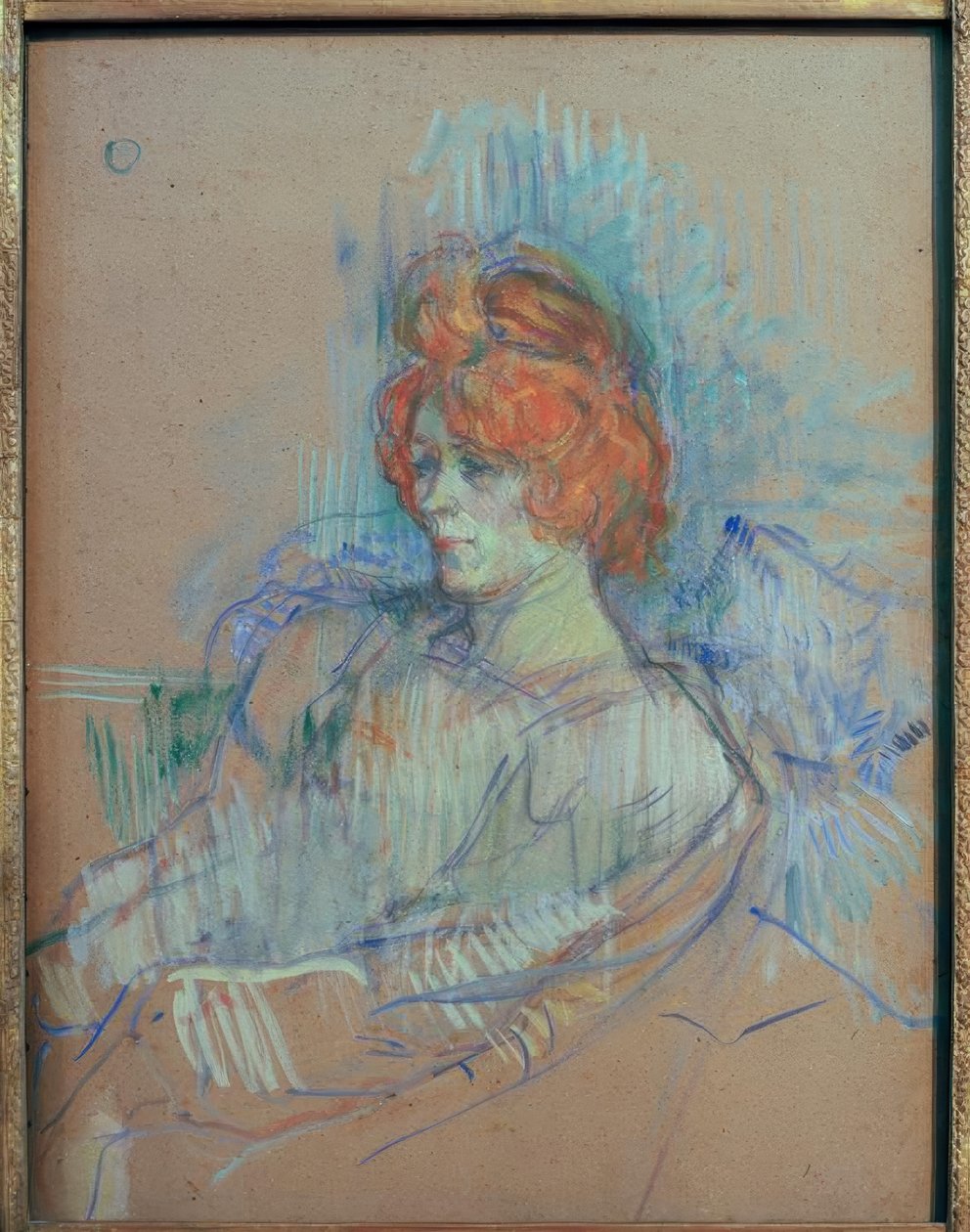 Nő ül alkotó: Henri de Toulouse Lautrec