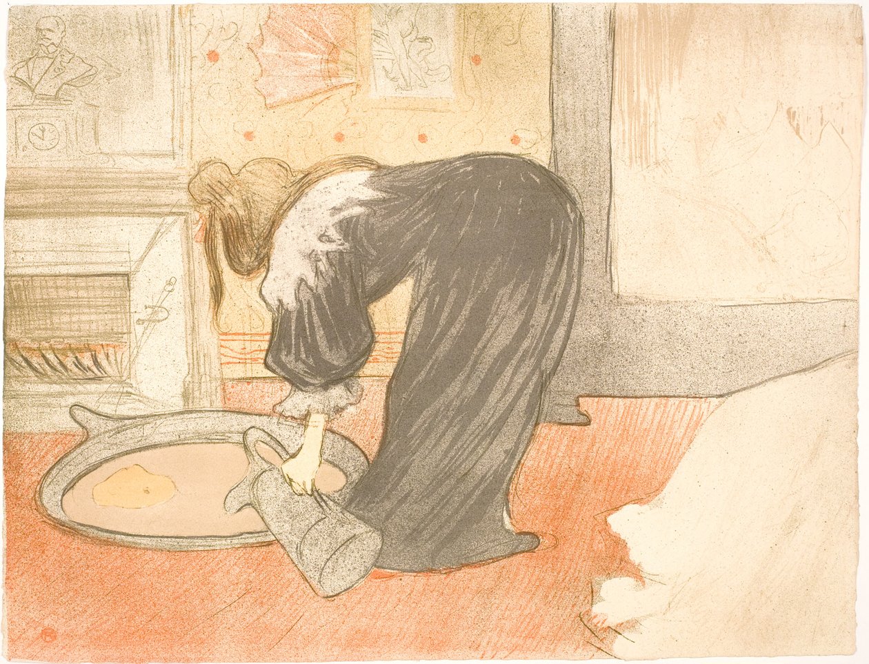 Nő a kádban alkotó: Henri de Toulouse Lautrec