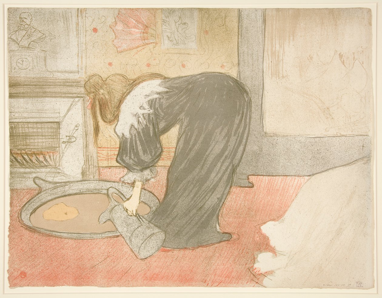 Femme au tub (Woman at the Tub), az Elles sorozatból alkotó: Henri de Toulouse Lautrec