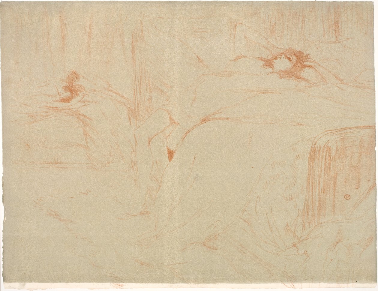 Nő a háton, fáradtság alkotó: Henri de Toulouse Lautrec