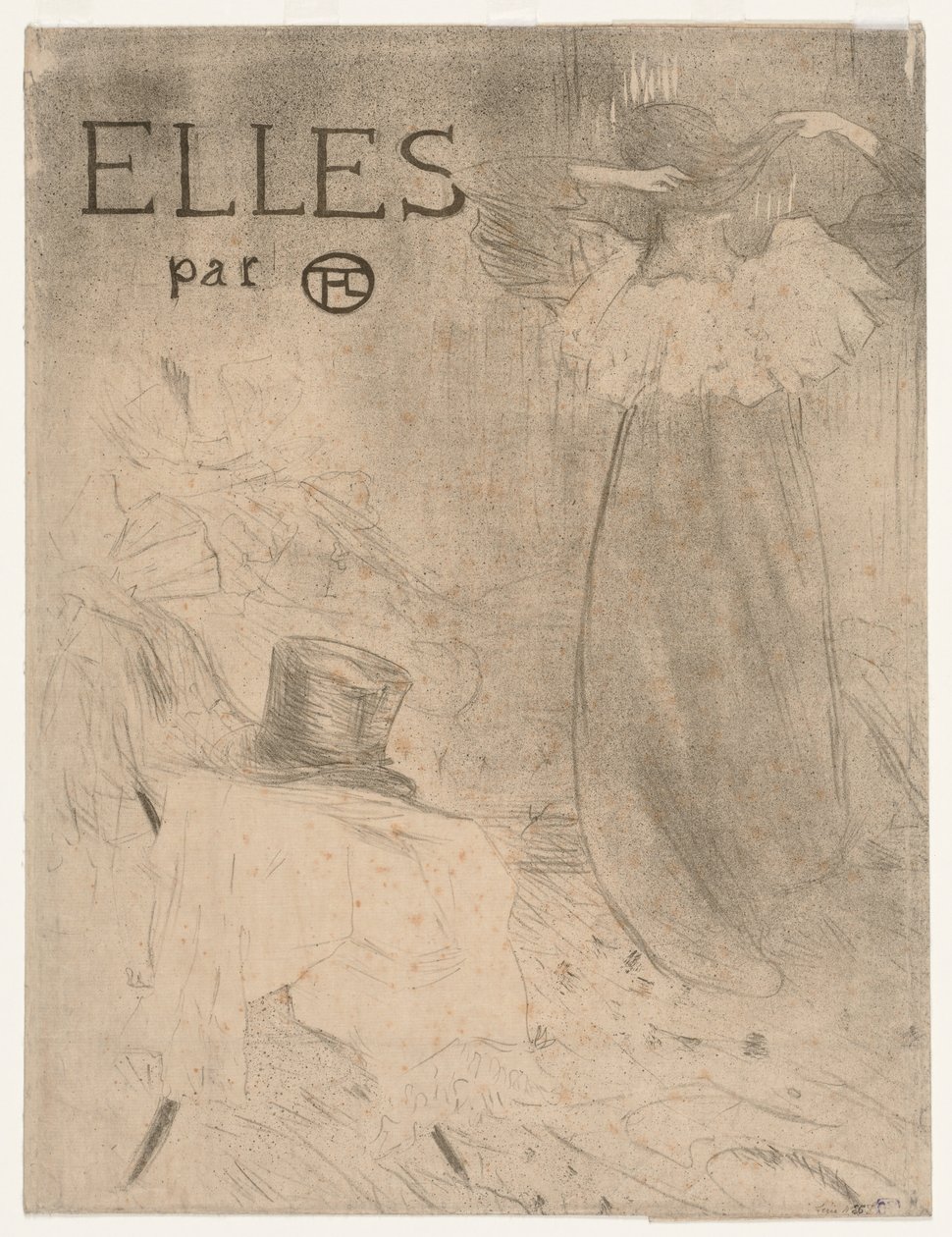 Mappa a Frontispiece of Elles számára, 1896. alkotó: Henri de Toulouse Lautrec
