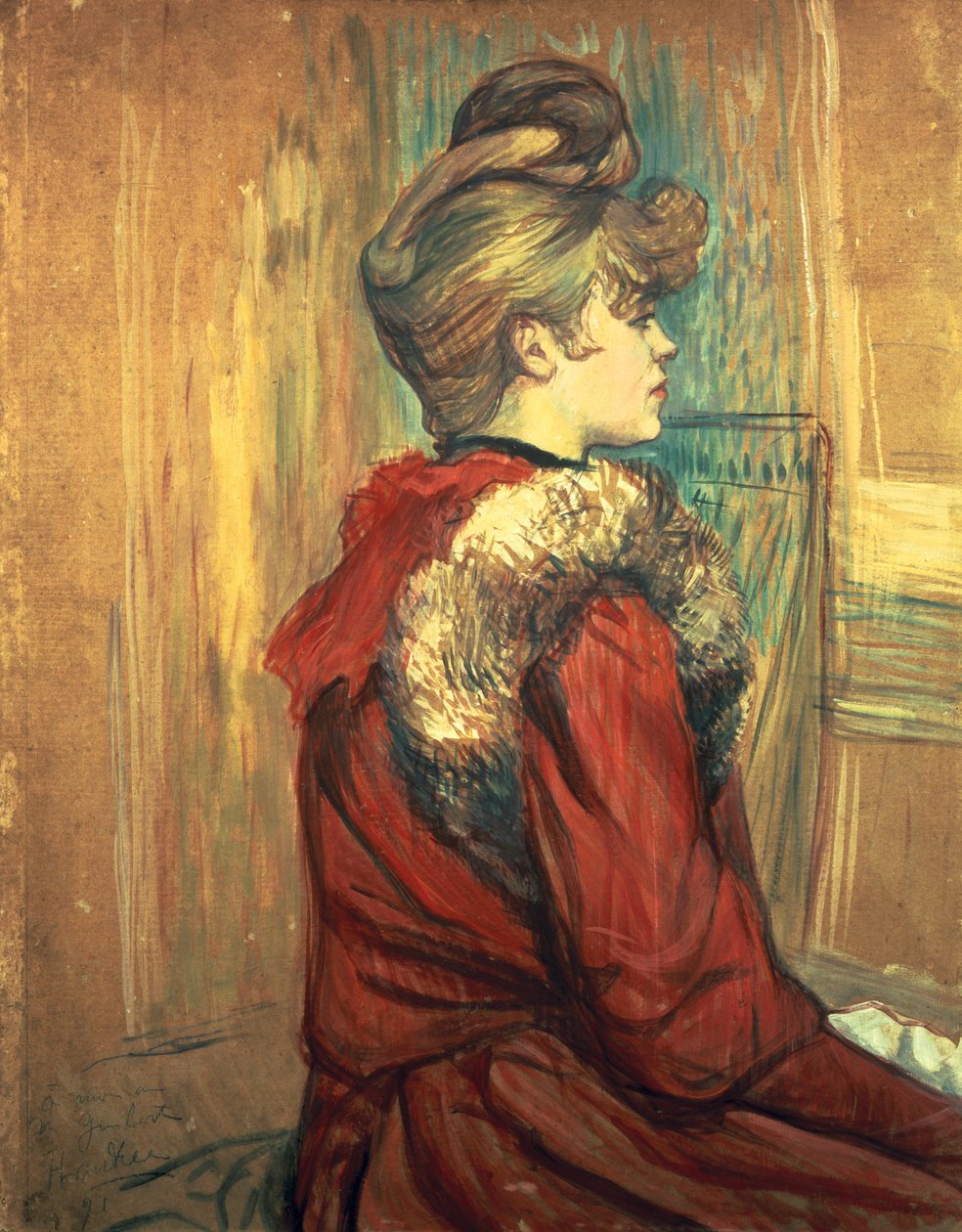 Prémes lány, Jeanne Fontaine Mademoiselle, 1891 alkotó: Henri de Toulouse Lautrec