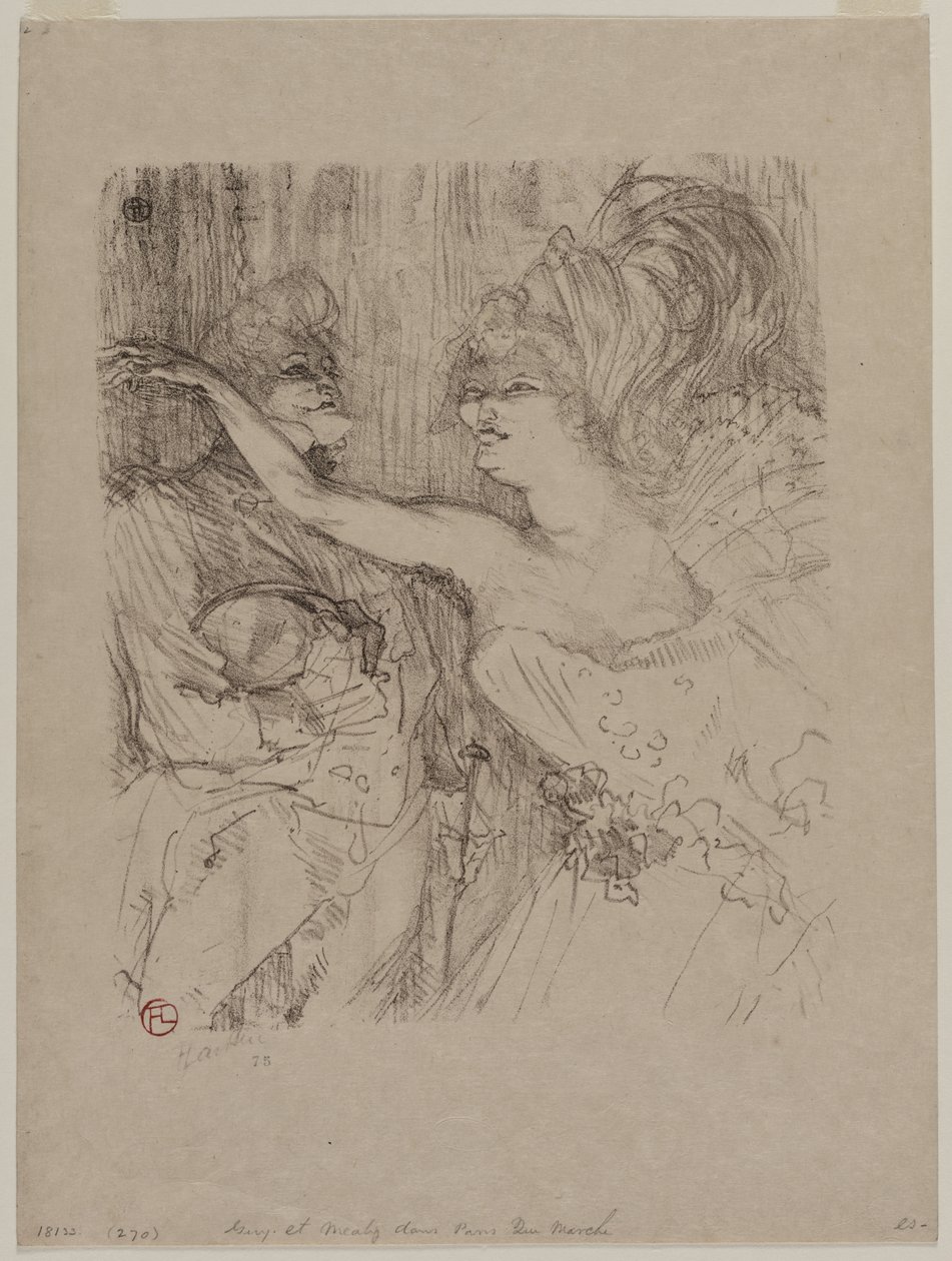 Guy és Mealy a "Paris qui Marche"-ban alkotó: Henri de Toulouse Lautrec