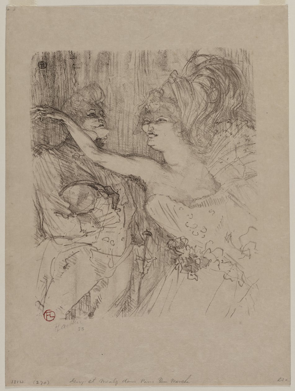 Guy és Mealy, Párizs qui Marche-ban, 1898. alkotó: Henri de Toulouse Lautrec