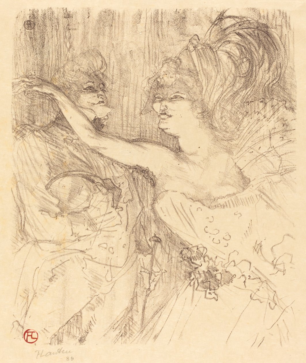 Guy és Mealy a "Paris qui marche"-ban (Guy és Mealy a "Paris qui marche"-ban) alkotó: Henri de Toulouse Lautrec
