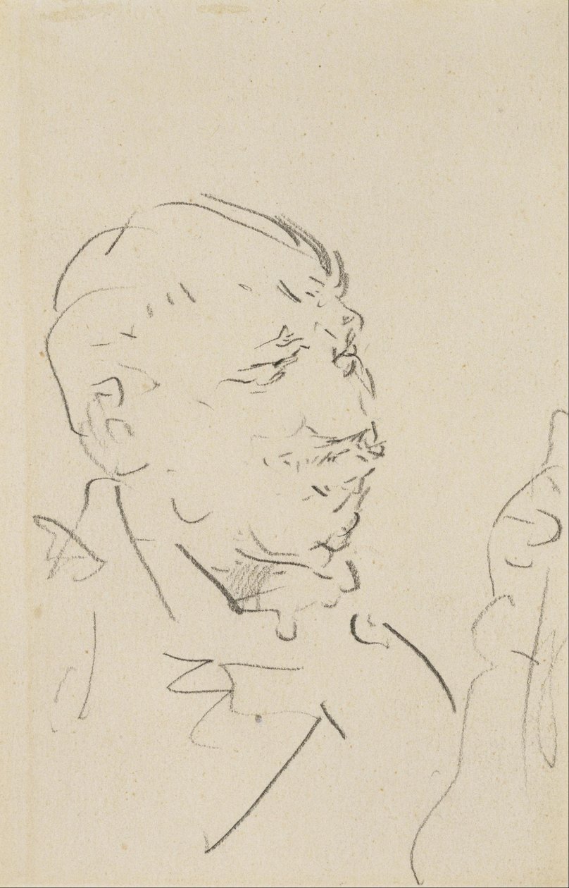 Egy férfi feje alkotó: Henri de Toulouse Lautrec