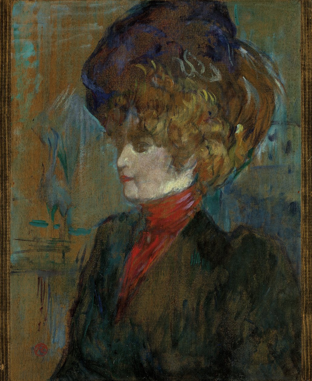 Egy angol hölgy feje; Egy angol hölgy feje, 1898 alkotó: Henri de Toulouse Lautrec