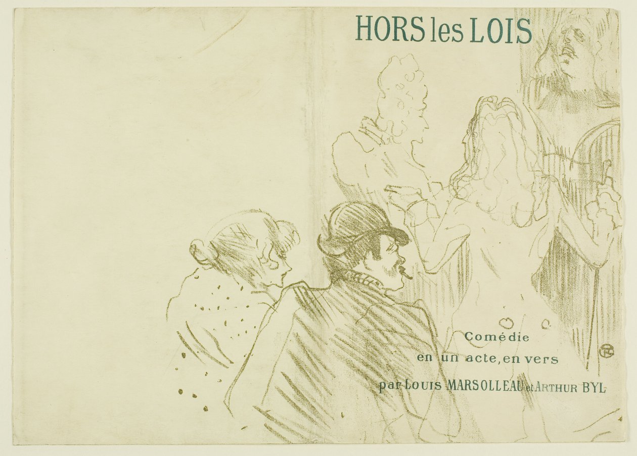 Tisztelet Moliere előtt alkotó: Henri de Toulouse Lautrec