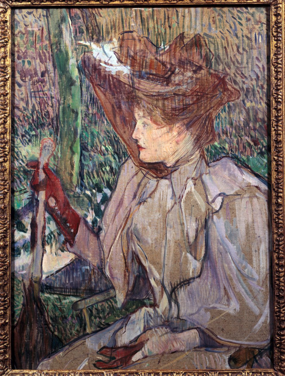 Honorine Platzer Olajfestmény kartonra, Henri de Toulouse Lautrec (1864-1901) 1891 V. 0,54x0,4 m Párizs, Musee d