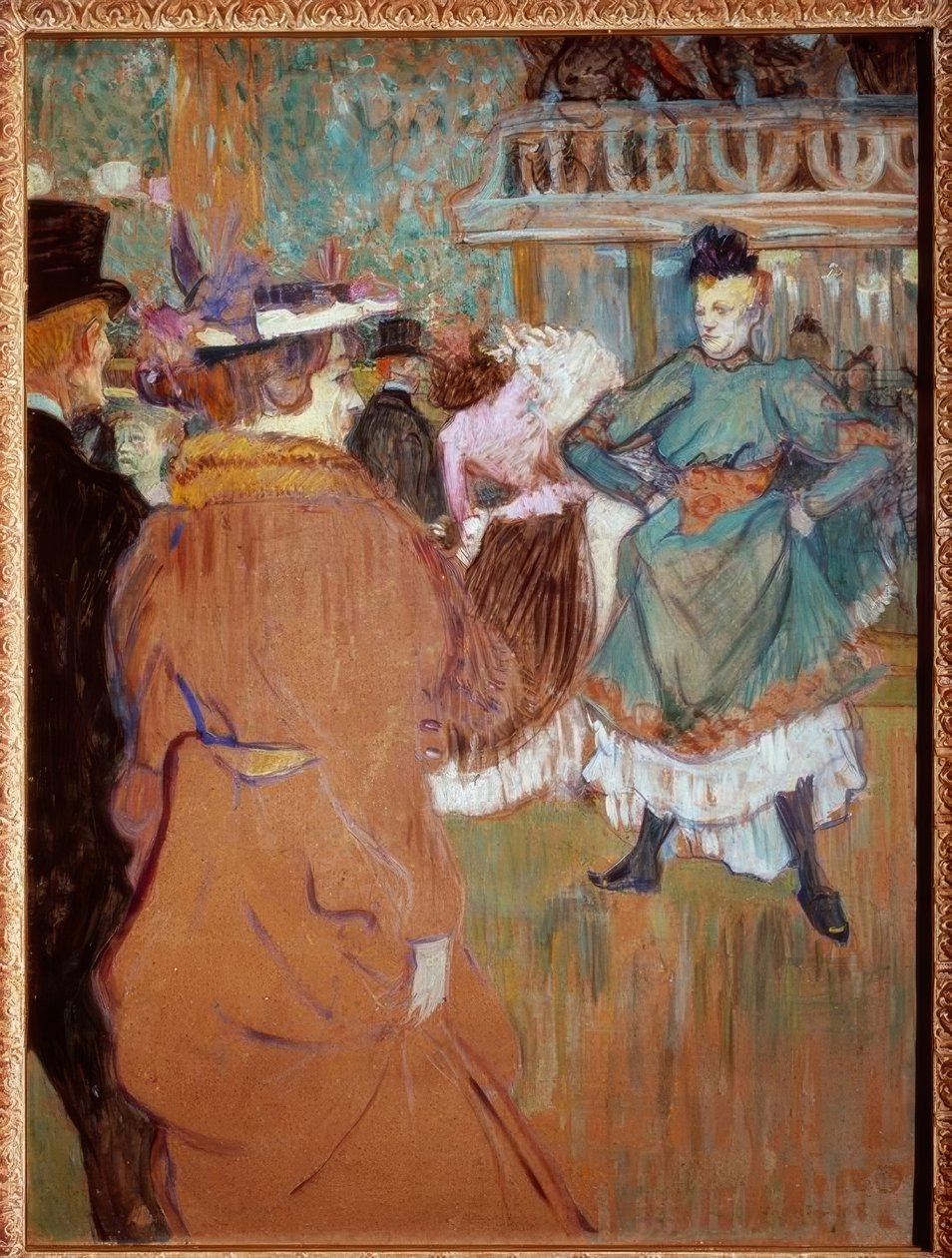 A Moulin Rouge-nál: a quadrille kezdete alkotó: Henri de Toulouse Lautrec