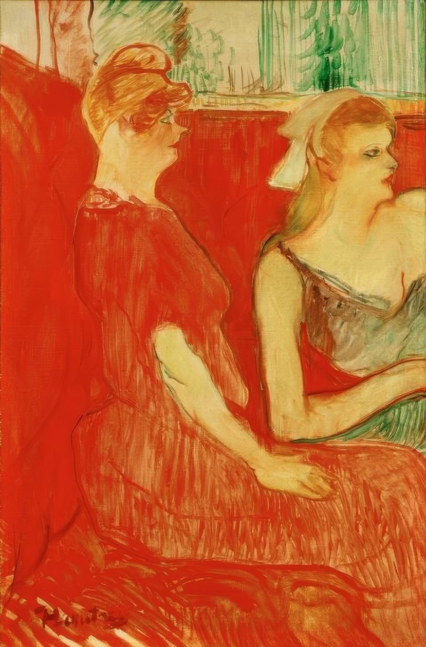 Im Salon der Rue des Moulins alkotó: Henri de Toulouse Lautrec