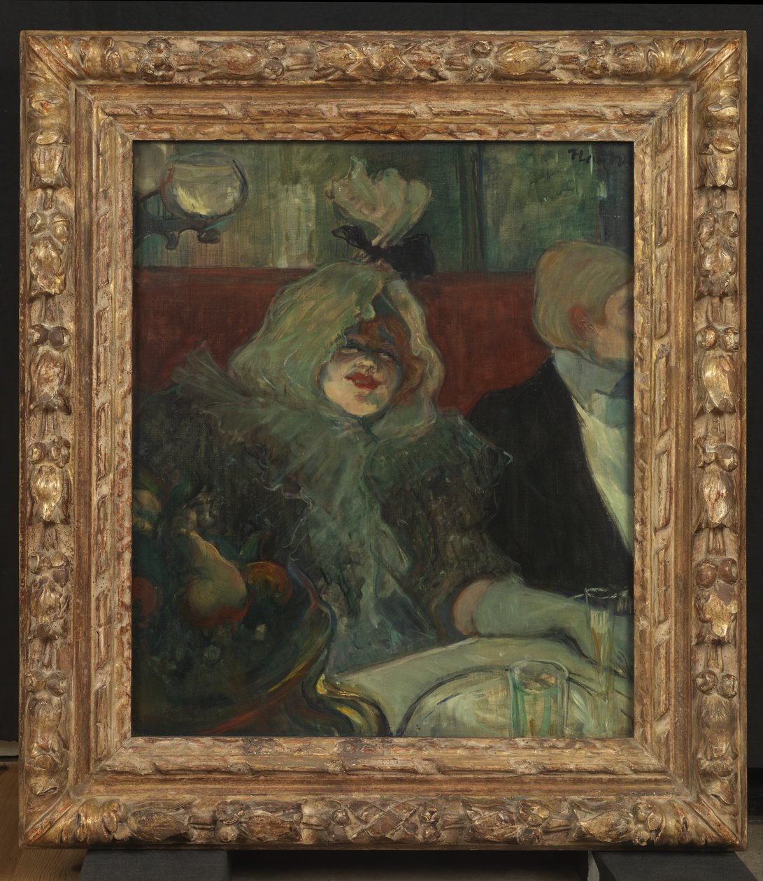 Egy privát étkezőben (At the Rat Mort), 1899 körül (lásd még: 3749) alkotó: Henri de Toulouse Lautrec