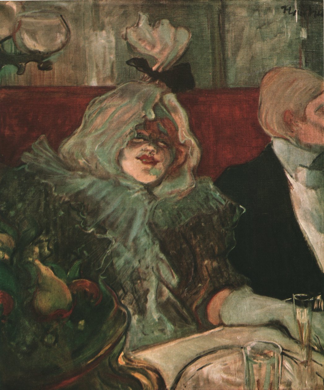 „In a Private Dining Room at the Rat Mort”, 1899, 1952. alkotó: Henri de Toulouse Lautrec