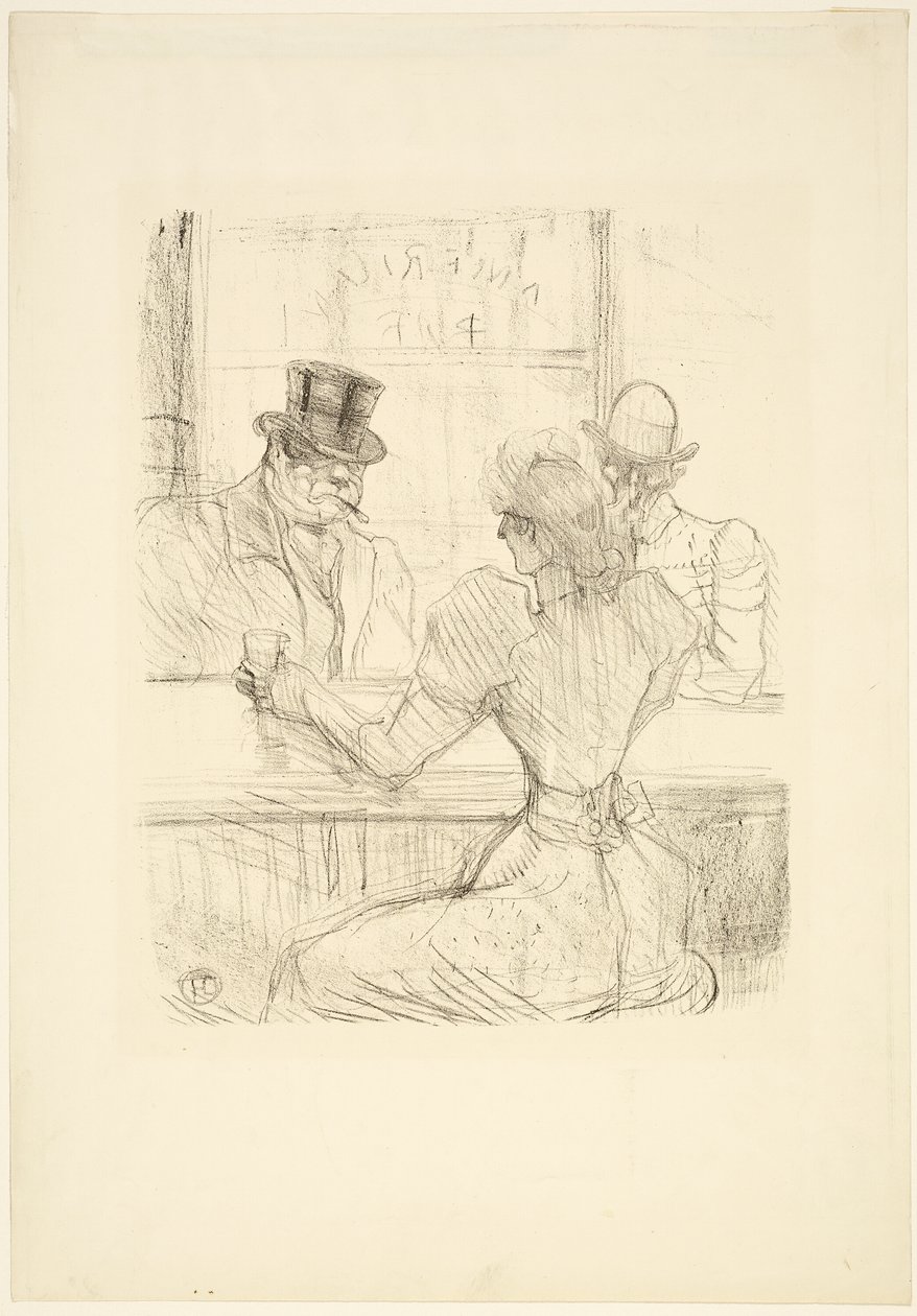 A Picton bárban (amerikai bár), rue Scribe alkotó: Henri de Toulouse Lautrec