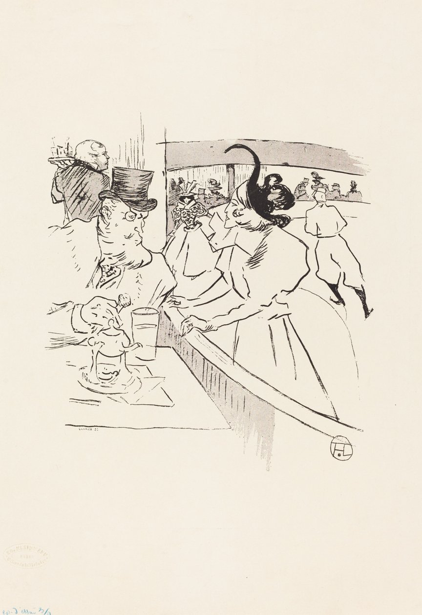 A korcsolyázó professzionális szépségében, 1895. alkotó: Henri de Toulouse Lautrec