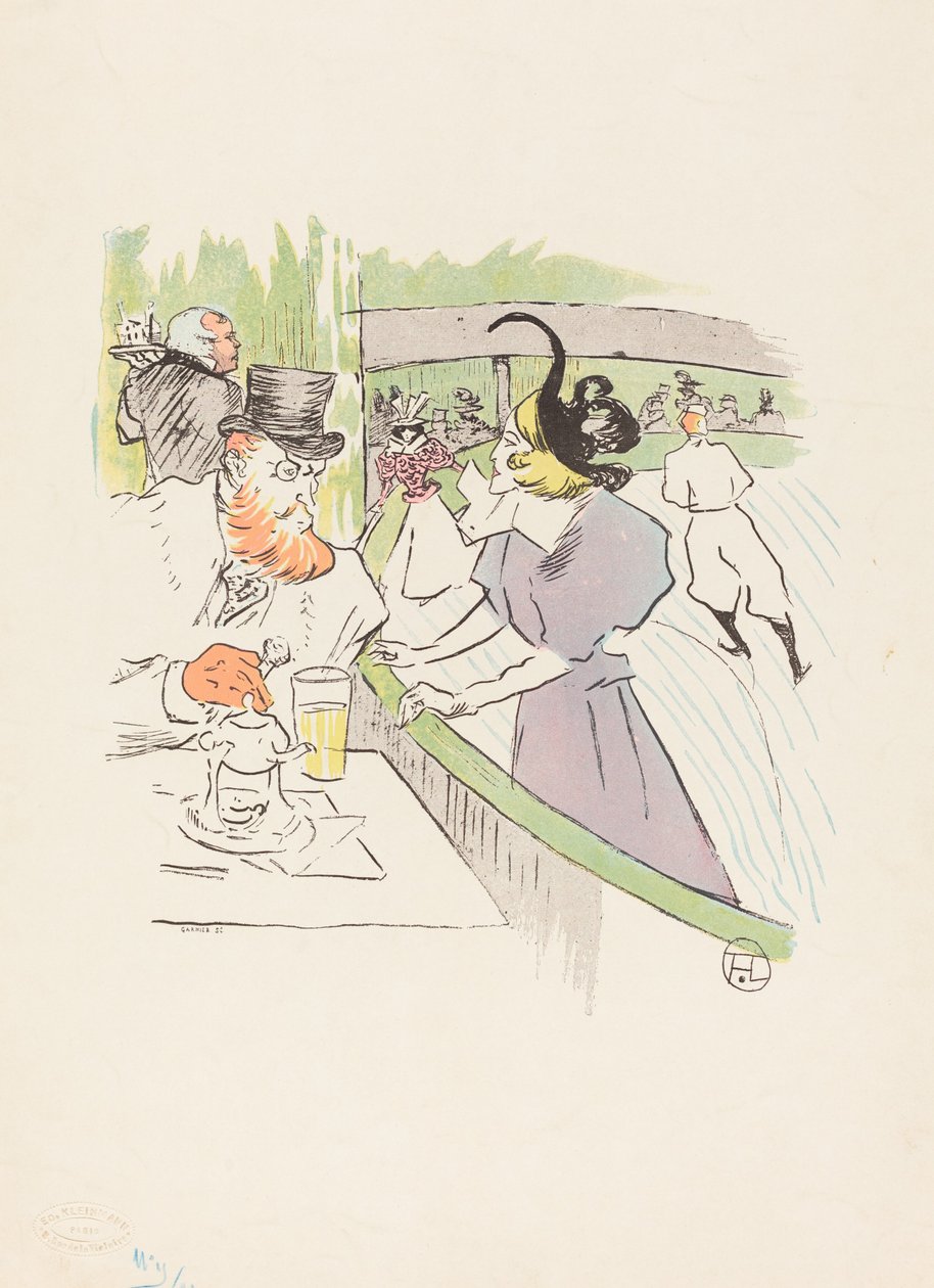 A korcsolyázó professzionális szépségében, 1895. alkotó: Henri de Toulouse Lautrec