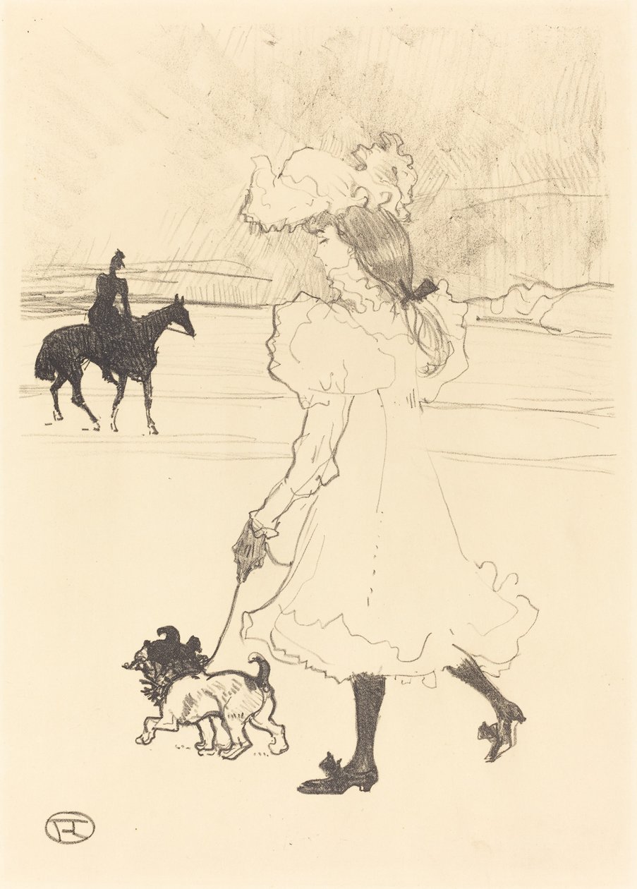 Az Au bois erdőben, 1899. alkotó: Henri de Toulouse Lautrec