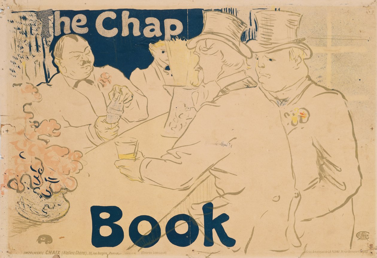 ír és amerikai bár, Rue Royale; plakát a "The Chap Book"-hoz, 1895 alkotó: Henri de Toulouse Lautrec