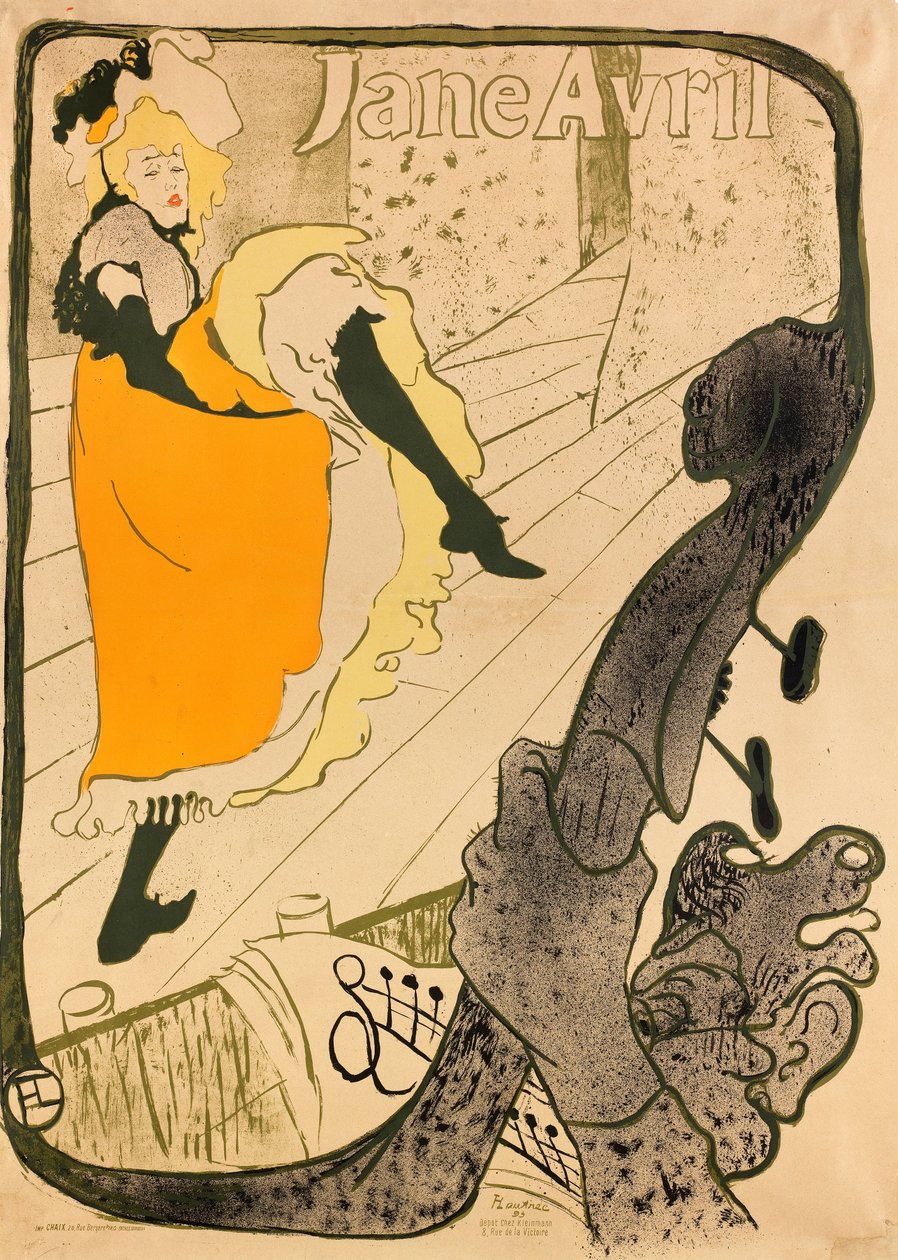 Jane Avril alkotó: Henri de Toulouse Lautrec