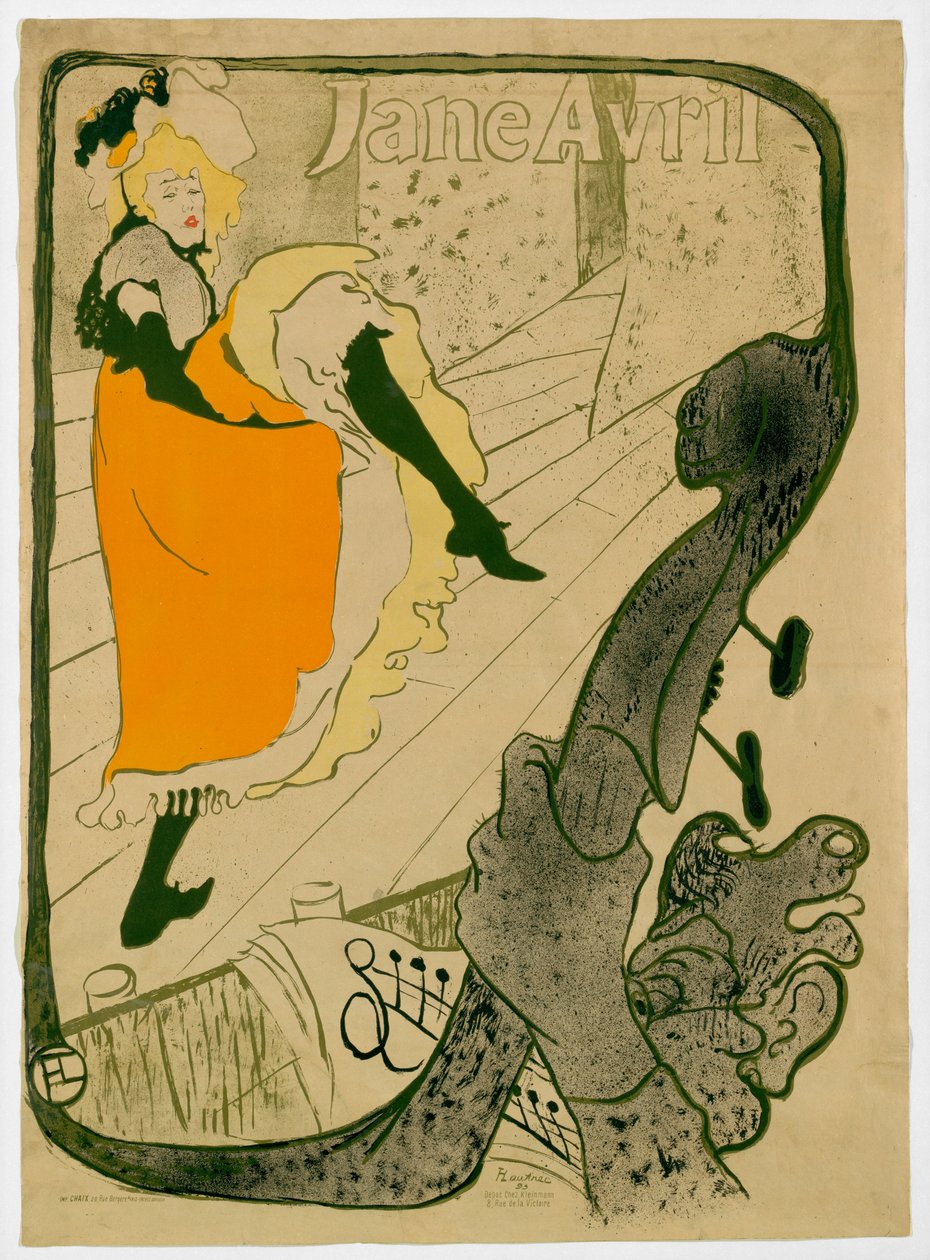 Jane Avril alkotó: Henri de Toulouse Lautrec