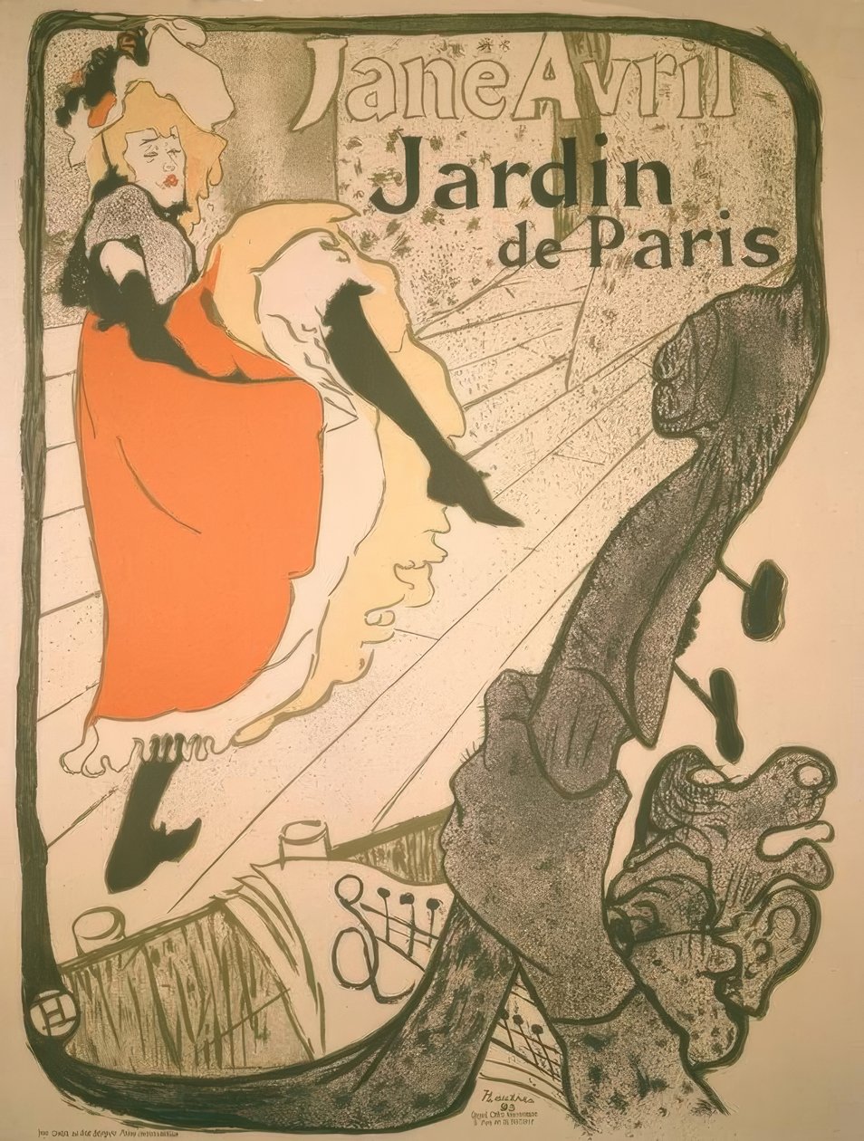 Jane Avril alkotó: Henri de Toulouse Lautrec