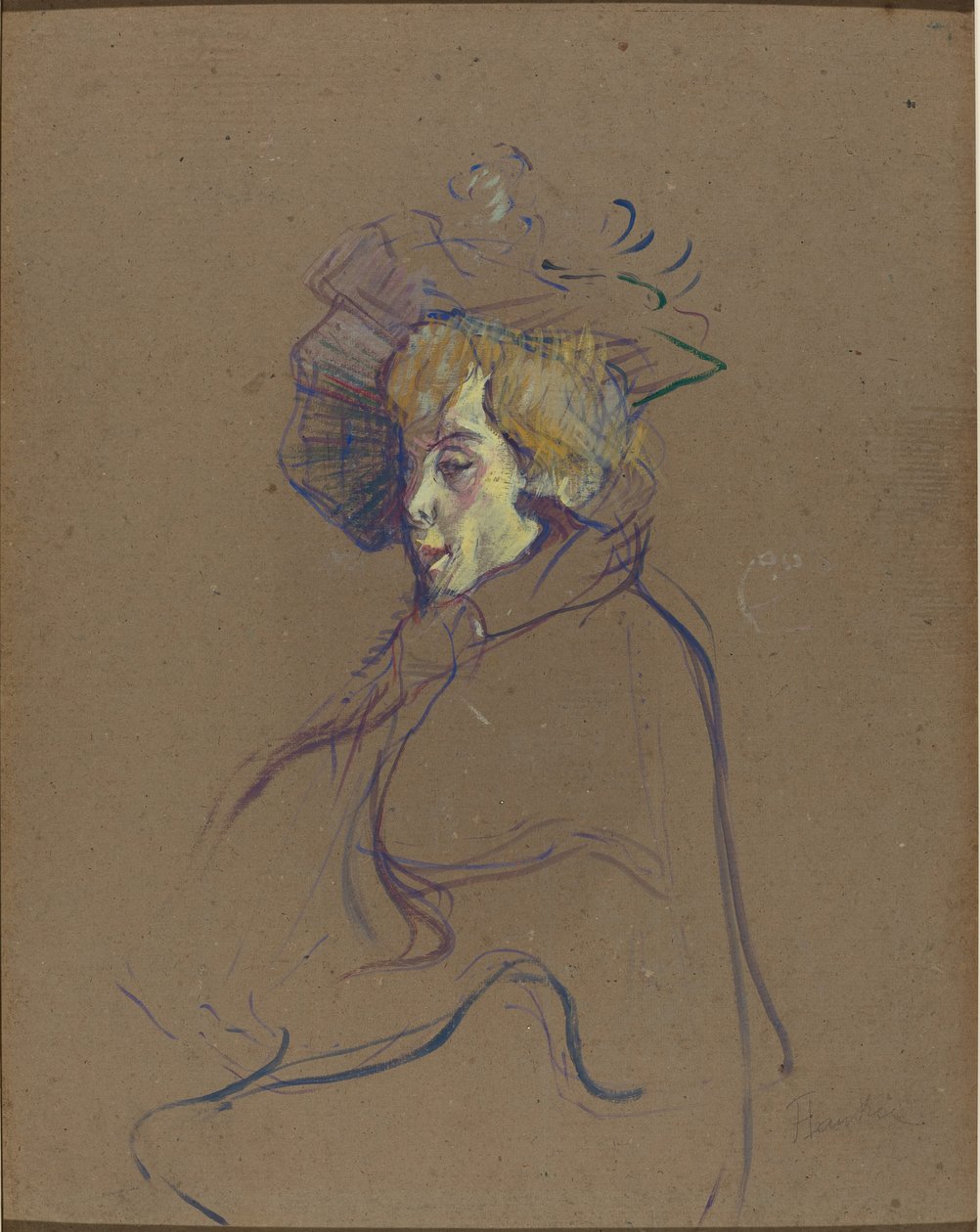 Jane Avril, 1892. alkotó: Henri de Toulouse Lautrec