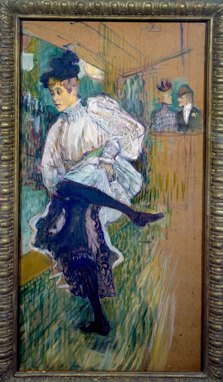 Jane Avril táncol Jane Avril (1868-1943) a Moulin Rouge táncosa volt. Henri de Toulouse Lautrec (1864-1901) festménye 1891 V. 0,85x0,45 m Párizs, Muse d