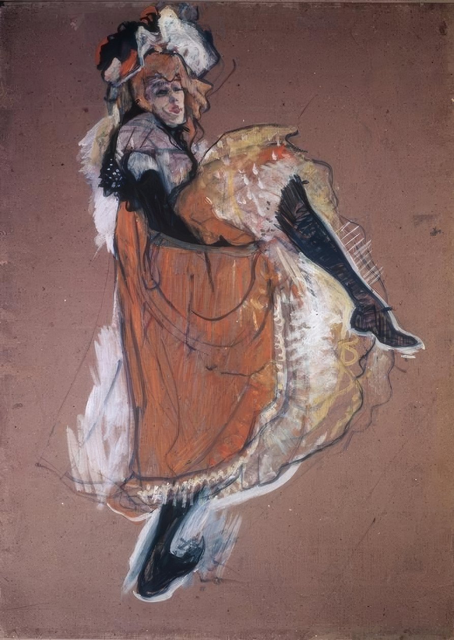 Jane Avril táncol alkotó: Henri de Toulouse Lautrec