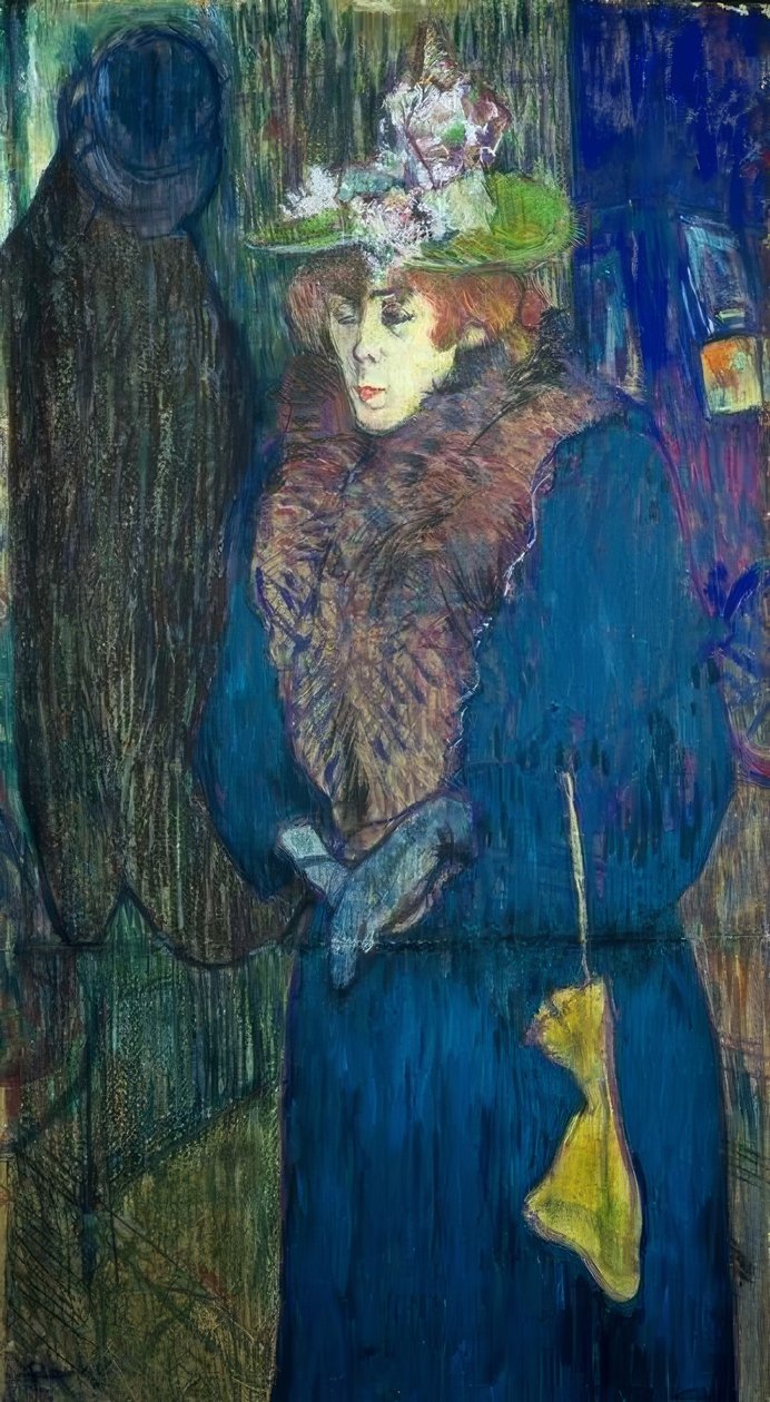 Jane Avril belép a Moulin-Rouge-ba alkotó: Henri de Toulouse Lautrec