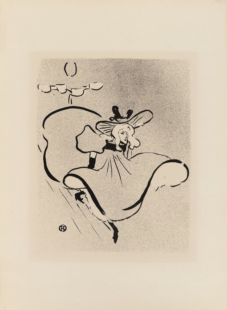 Jane Avril, a Le Café-Concerttől alkotó: Henri de Toulouse Lautrec