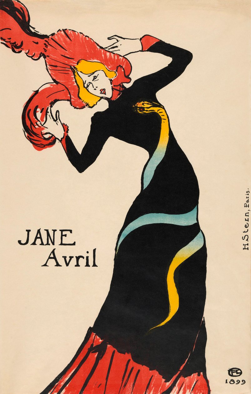 Jane Avril poszter, Henri de Toulouse-Lautrec alkotó: Henri de Toulouse Lautrec