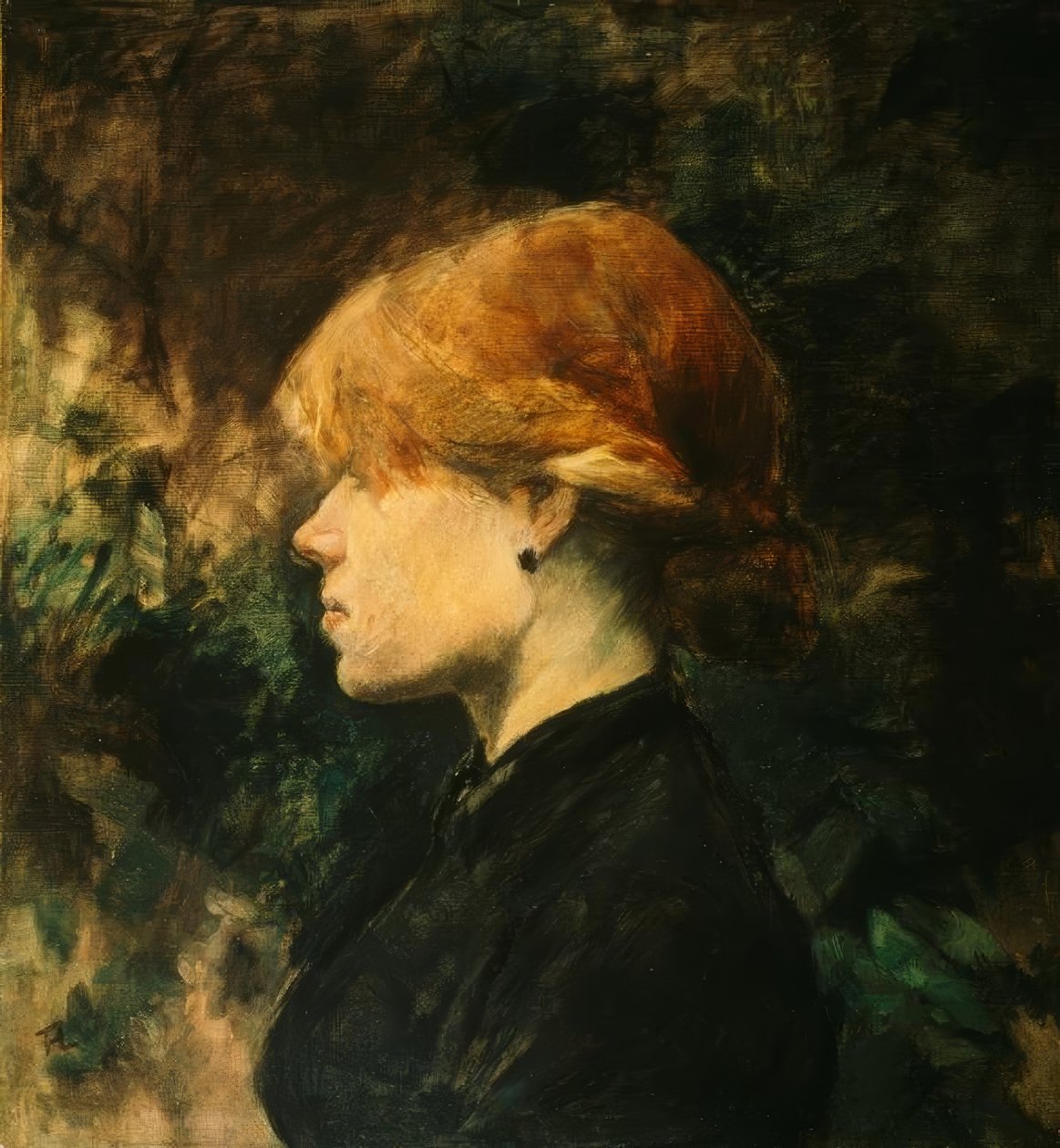 Fiatal nő vörös hajjal (La rousse) alkotó: Henri de Toulouse Lautrec
