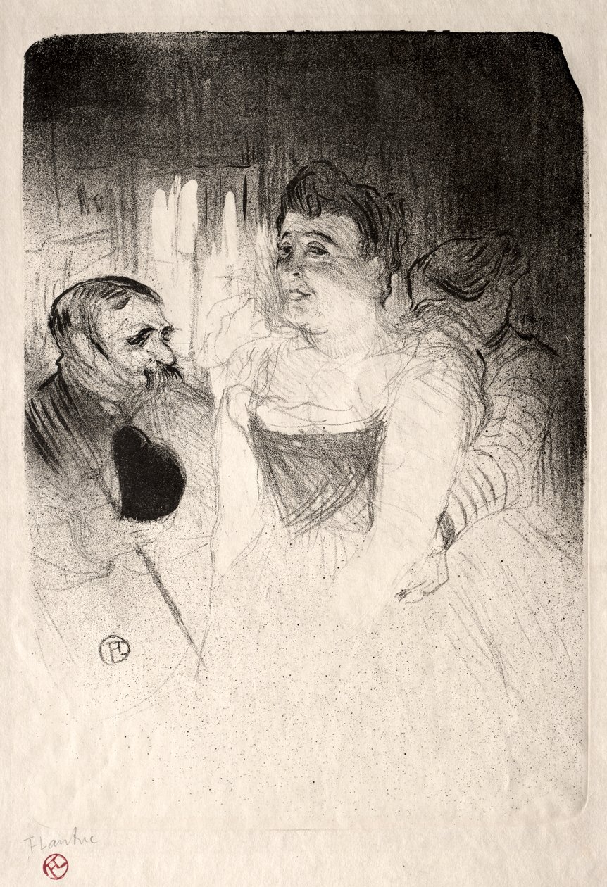 Judic a Loge-ban alkotó: Henri de Toulouse Lautrec