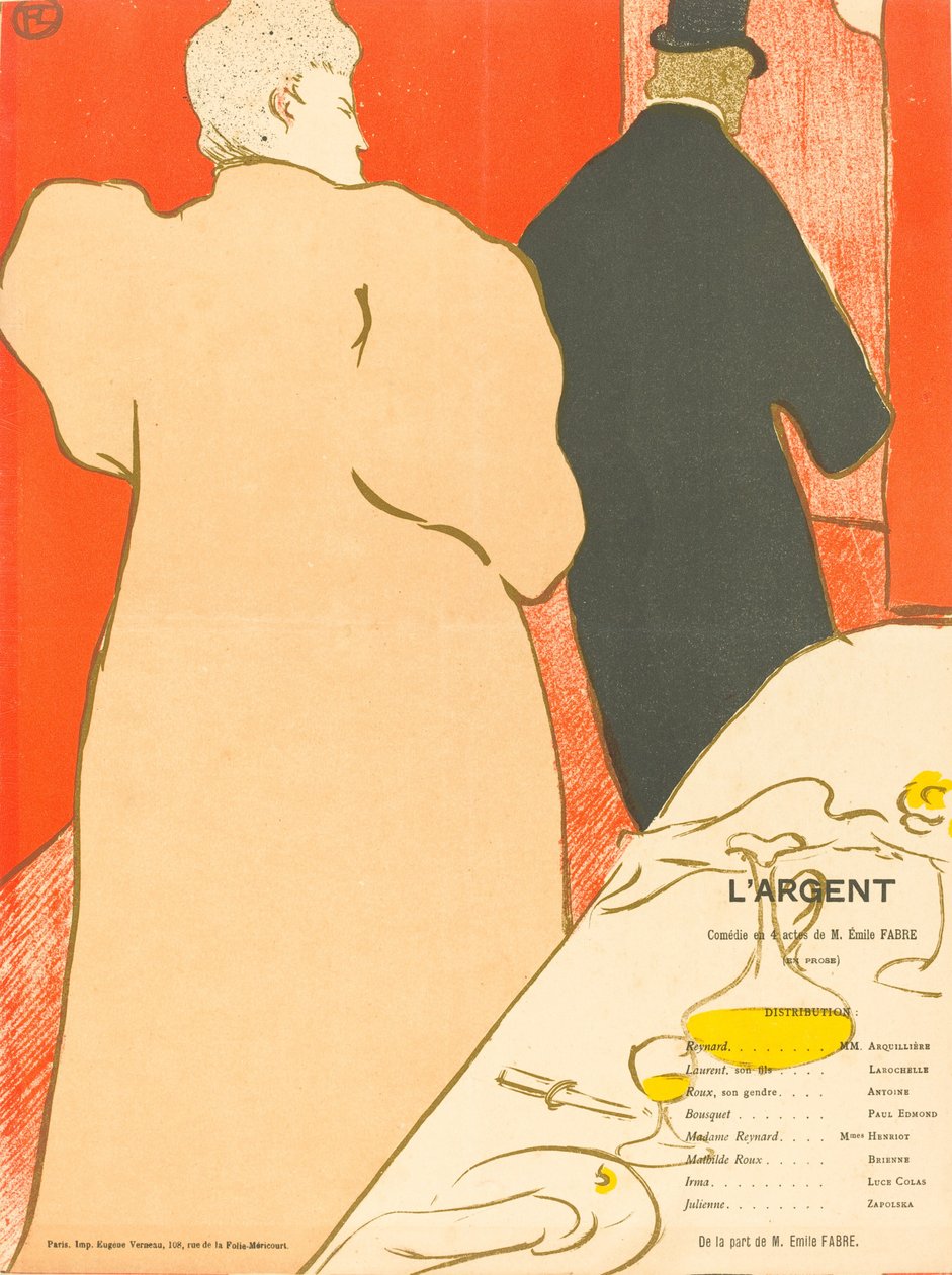 Pénz, 1895. alkotó: Henri de Toulouse Lautrec