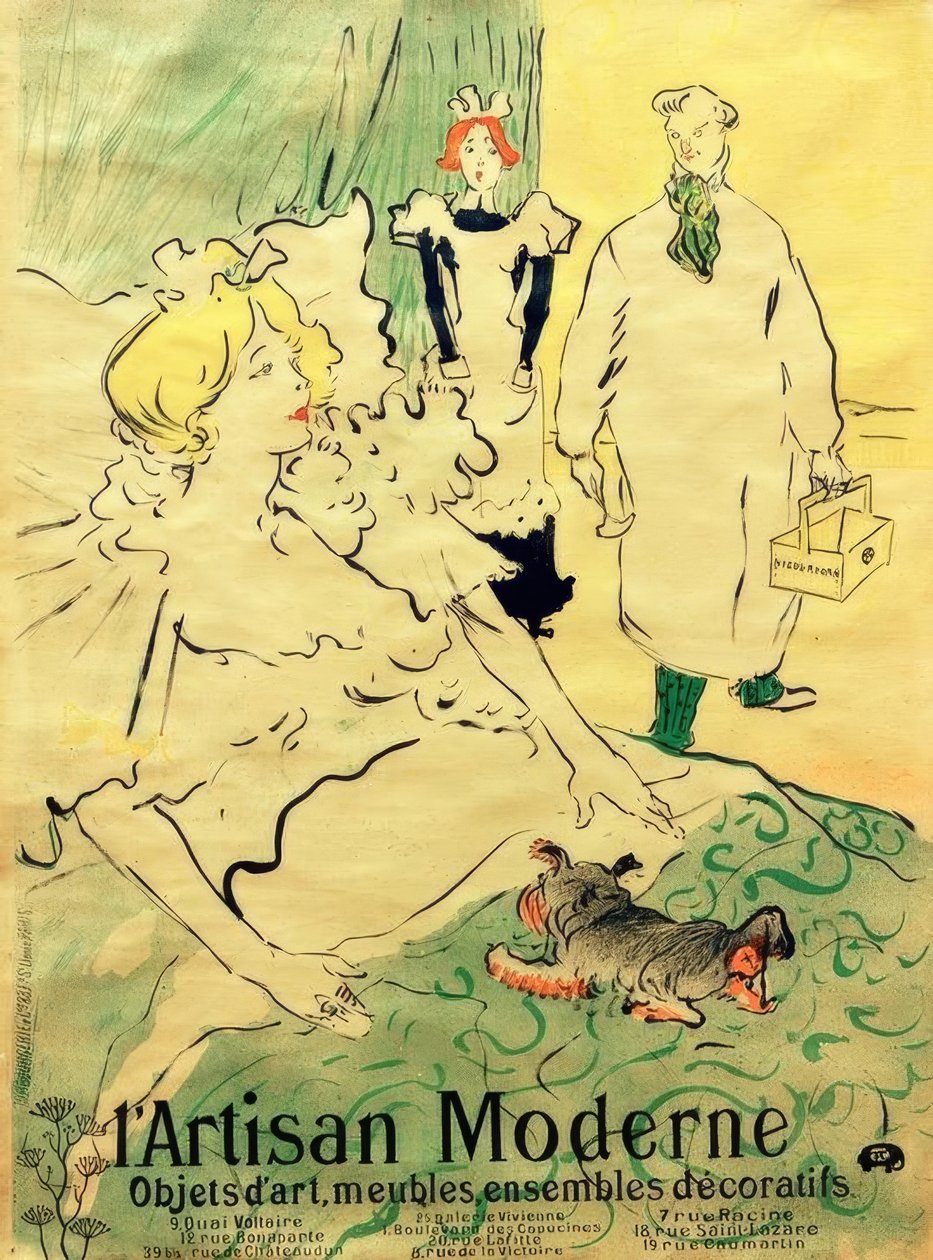A modern kézműves alkotó: Henri de Toulouse Lautrec