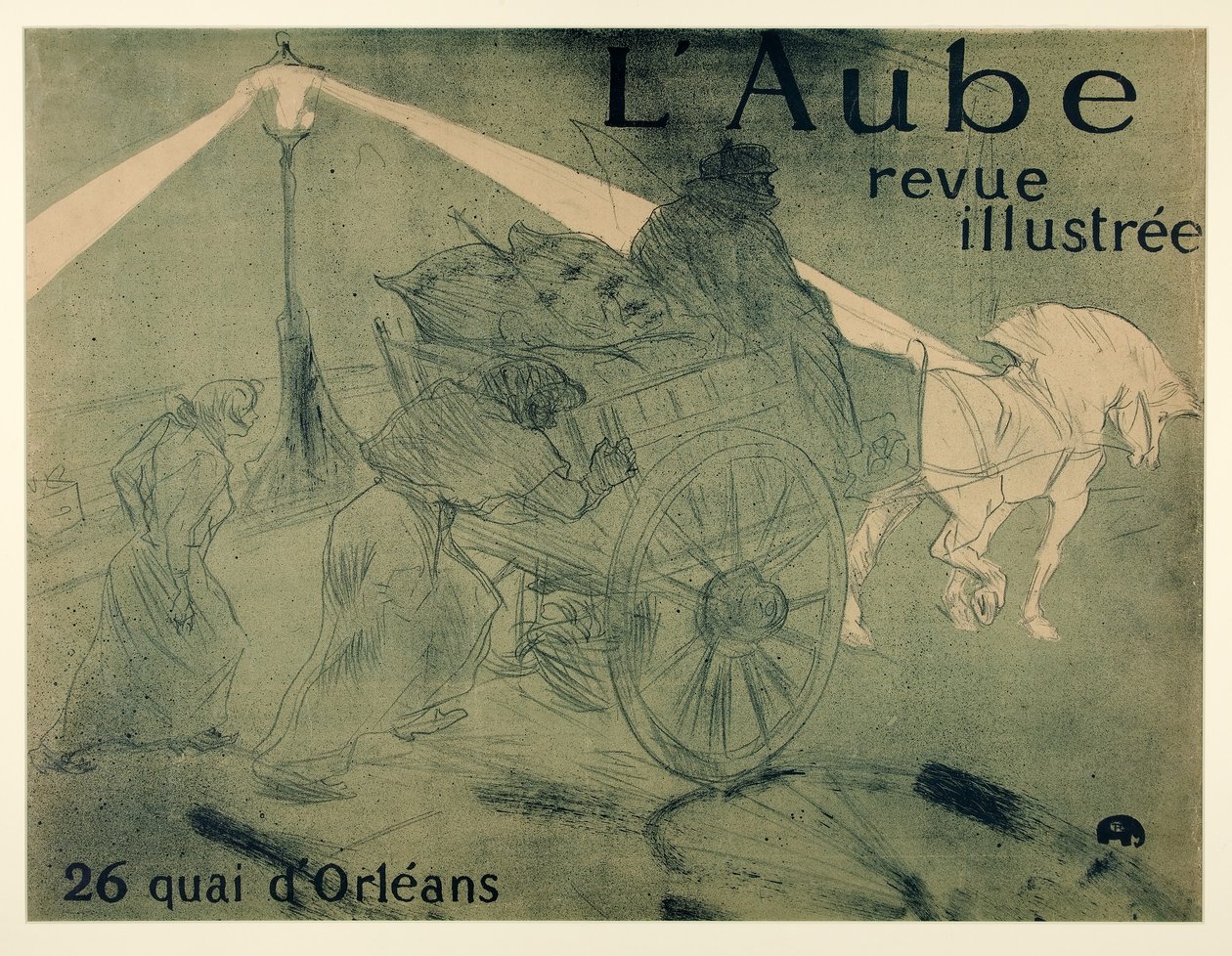 L?Aube, illusztrált magazin, 26 quai d?Orléans, pub. 1896 alkotó: Henri de Toulouse Lautrec